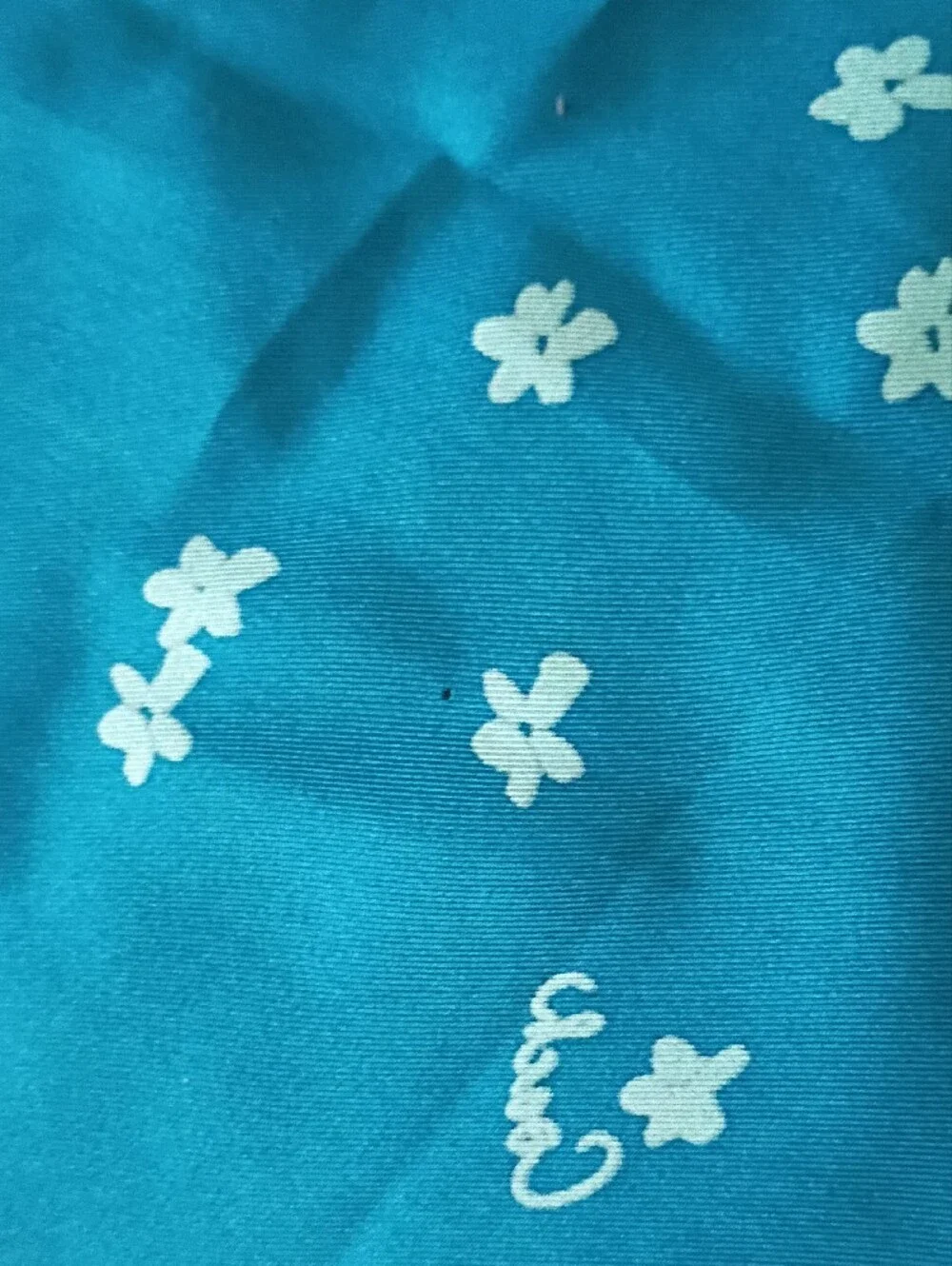 Coach Blue Floral Silk Scarf